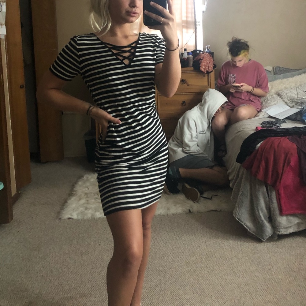 stripped dress